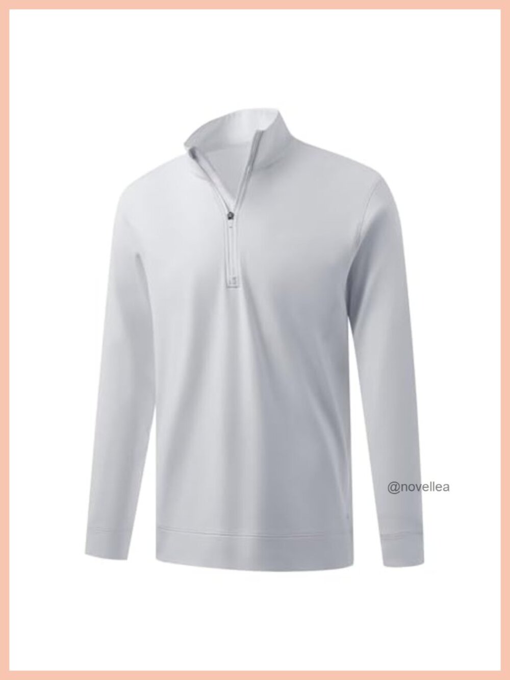 Men's Quarter Zip Pullover Fleece Lined Mock Neck Long Sleeve Golf Sweatshirt